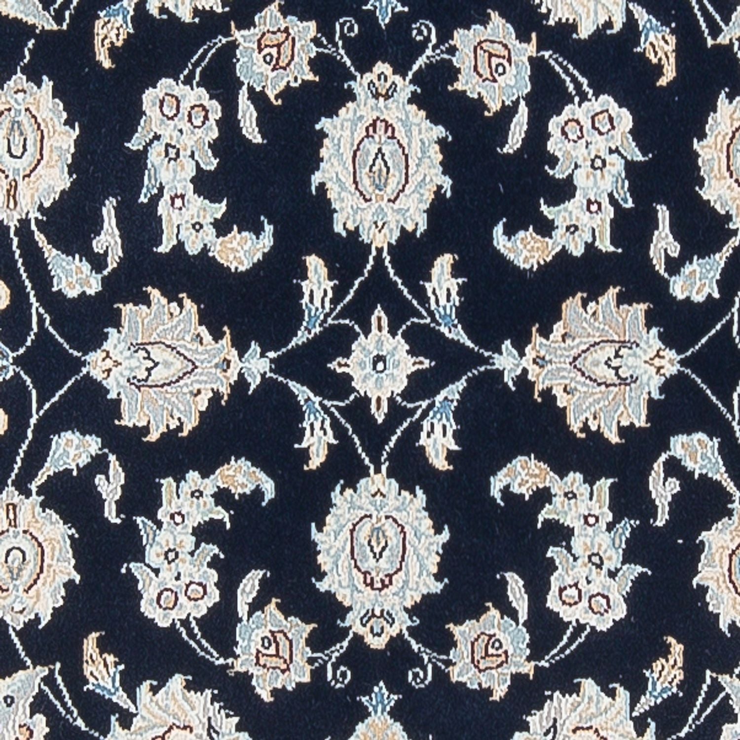 Tapis de couloir Tapis persan - Nain - Premium - 304 x 81 cm - bleu foncé