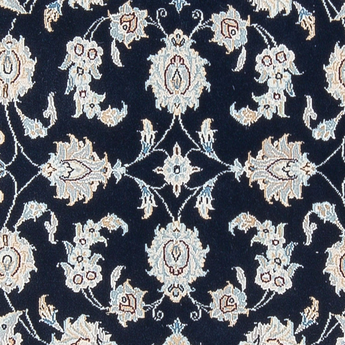 Tapis de couloir Tapis persan - Nain - Premium - 304 x 81 cm - bleu foncé
