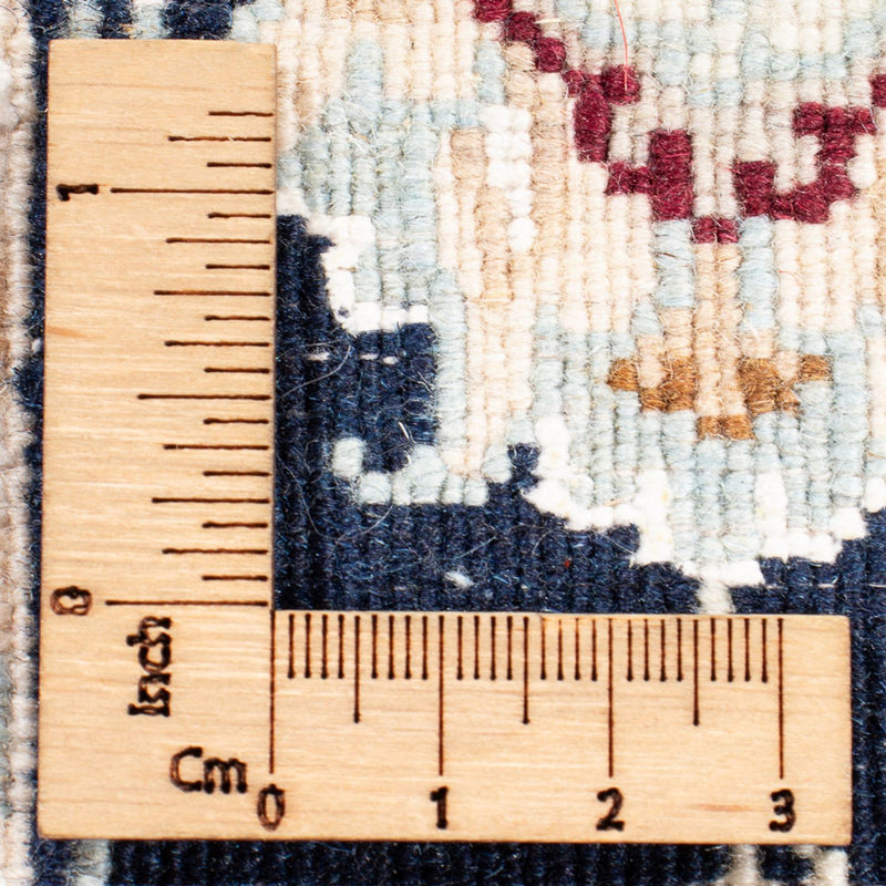Tapis de couloir Tapis persan - Nain - Premium - 304 x 81 cm - bleu foncé