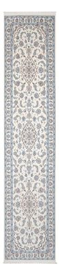 Tapis de couloir Tapis persan - Nain - Premium - 345 x 84 cm - crème