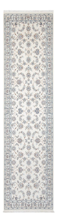 Tapis de couloir Tapis persan - Nain - Premium - 301 x 85 cm - crème