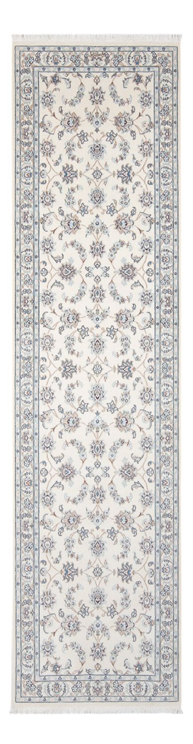 Tapis de couloir Tapis persan - Nain - Premium - 301 x 83 cm - crème