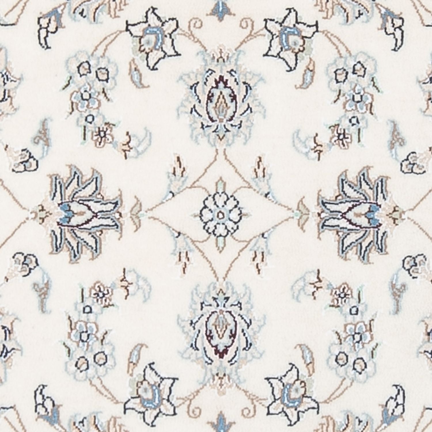 Tapis de couloir Tapis persan - Nain - Premium - 301 x 83 cm - crème