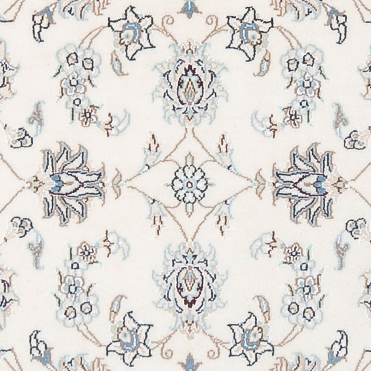 Tapis de couloir Tapis persan - Nain - Premium - 301 x 83 cm - crème