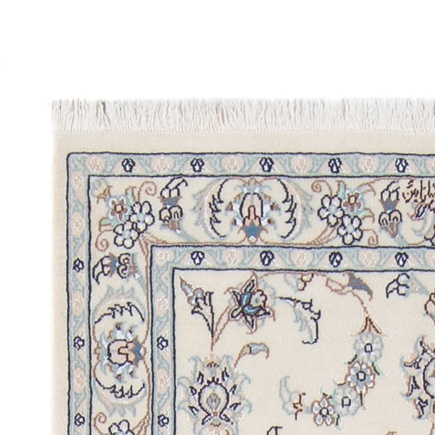 Tapis de couloir Tapis persan - Nain - Premium - 301 x 83 cm - crème