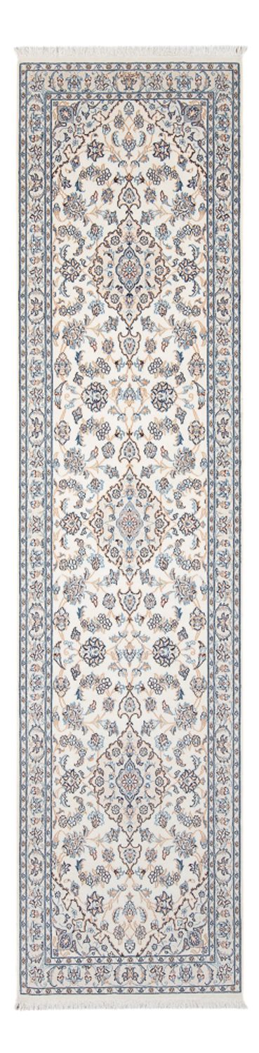 Tapis de couloir Tapis persan - Nain - Premium - 297 x 81 cm - crème