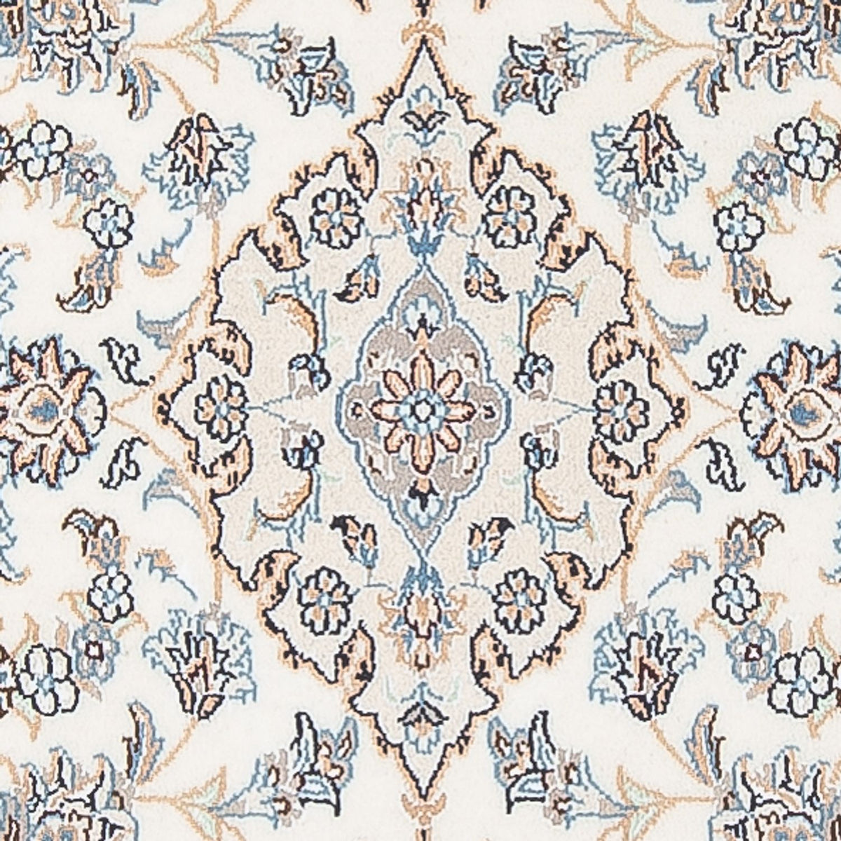 Tapis de couloir Tapis persan - Nain - Premium - 297 x 81 cm - crème