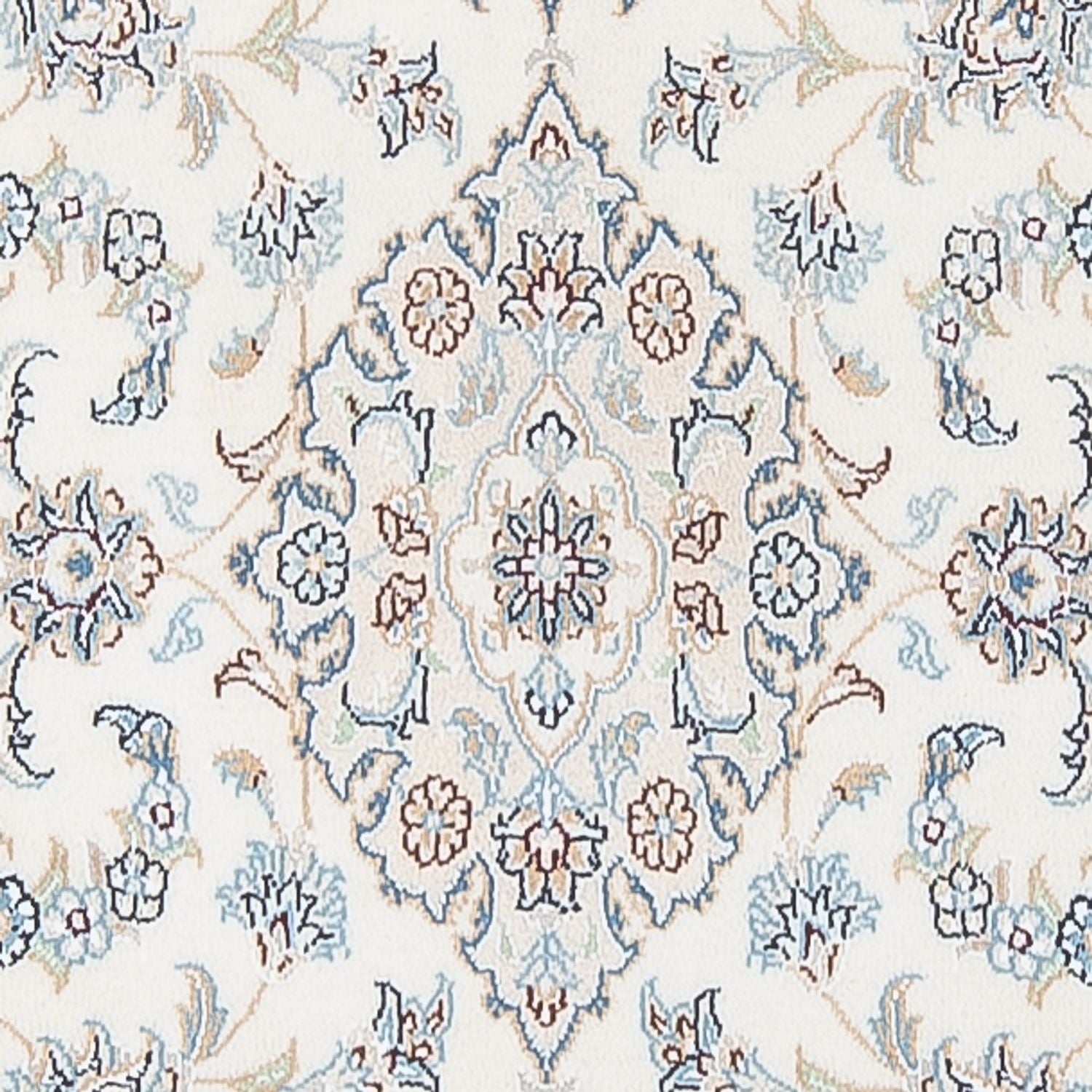 Tapis de couloir Tapis persan - Nain - Premium - 308 x 80 cm - crème