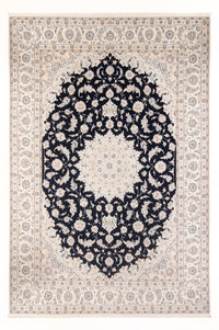 Tapis persan - Nain - Premium - 345 x 247 cm - bleu foncé