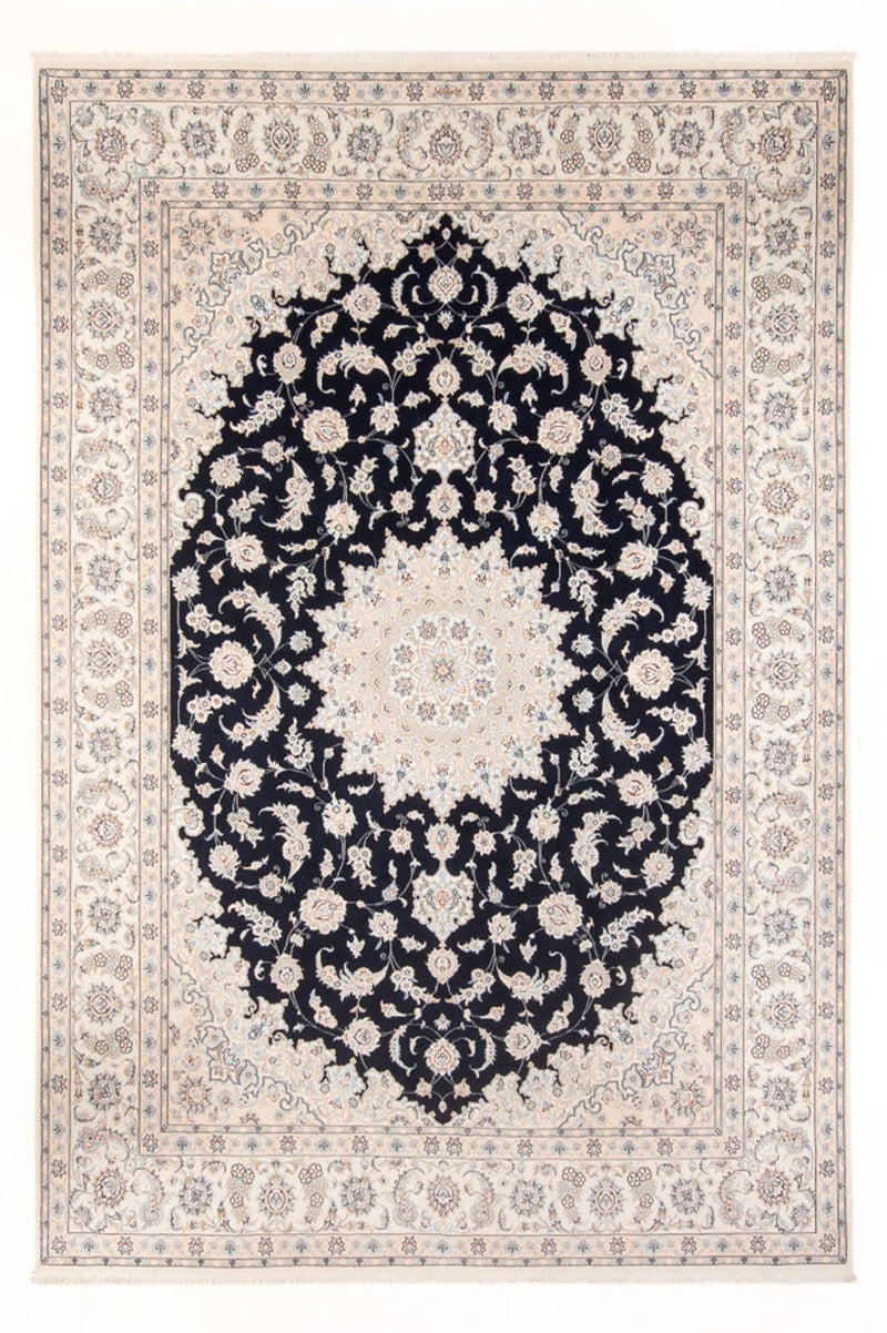 Tapis persan - Nain - Premium - 345 x 247 cm - bleu foncé