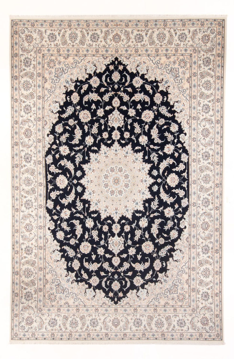 Tapis persan - Nain - Premium - 347 x 247 cm - bleu foncé