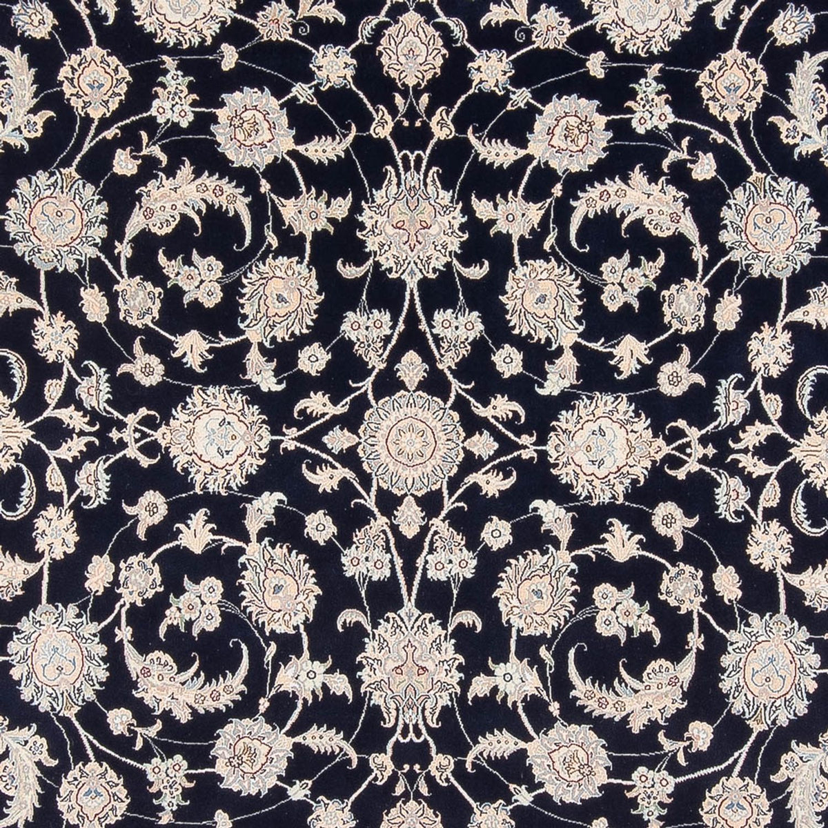 Tapis persan - Nain - Premium - 342 x 248 cm - bleu foncé