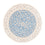 Tapis persan - Nain ronde  - 212 x 203 cm - bleu clair