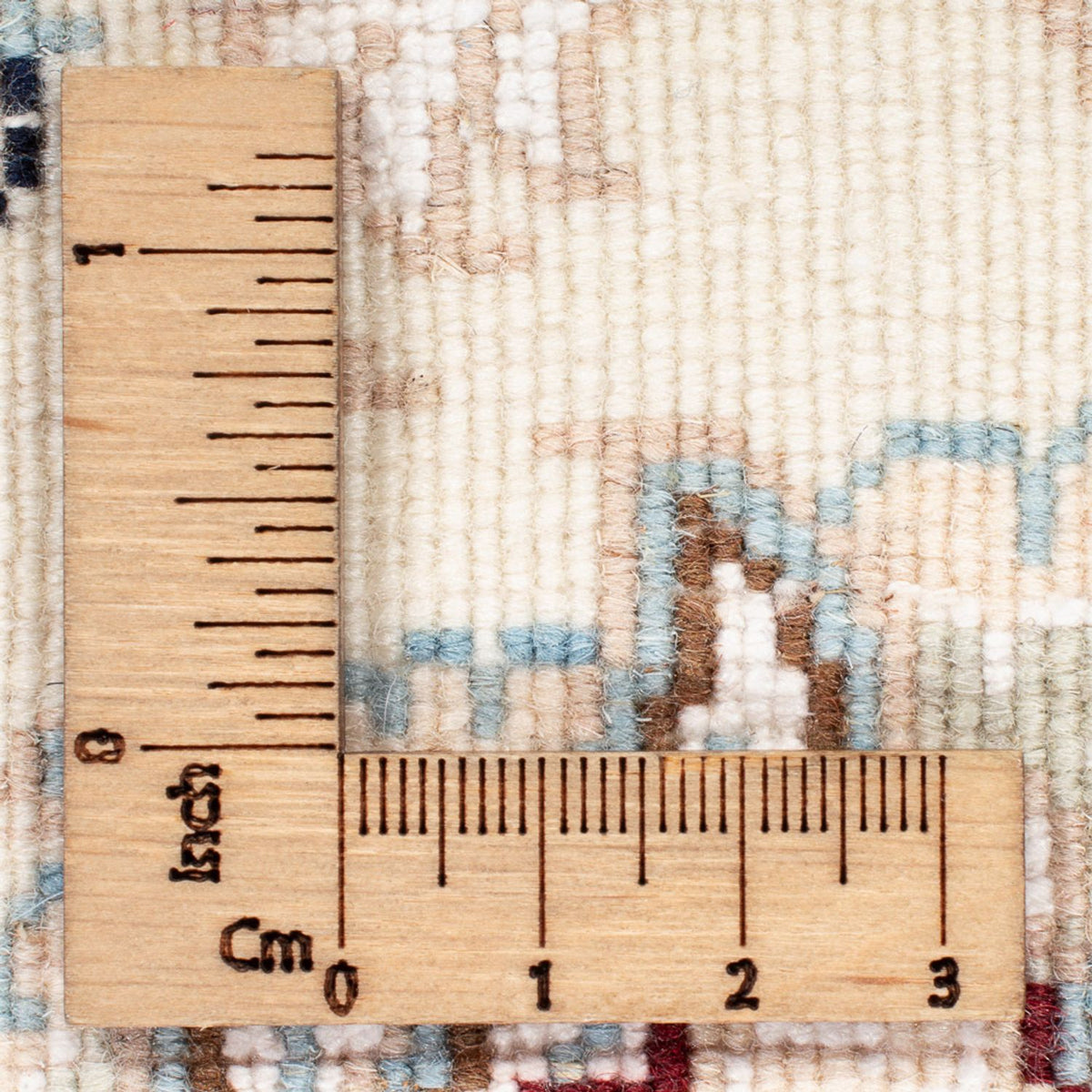 Tapis persan - Nain ronde  - 202 x 197 cm - bleu clair