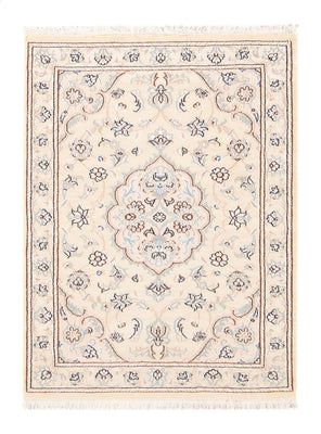 Tapis persan - Nain - 90 x 60 cm - beige