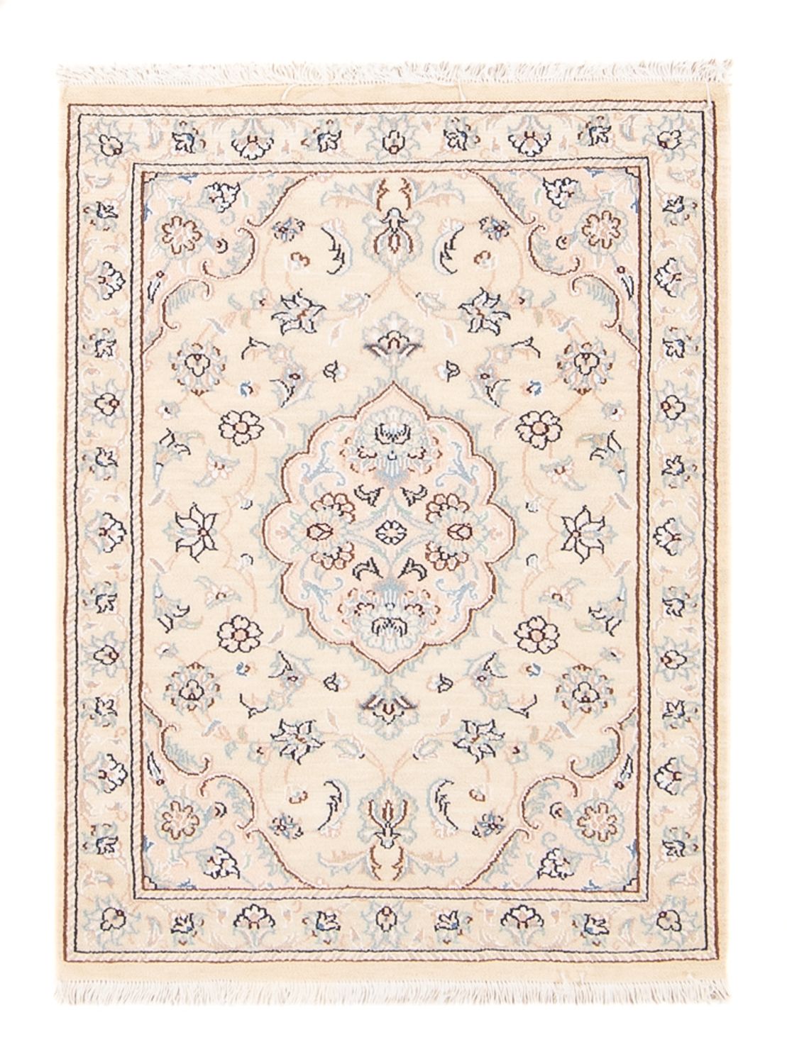 Tapis persan - Nain - 90 x 60 cm - beige