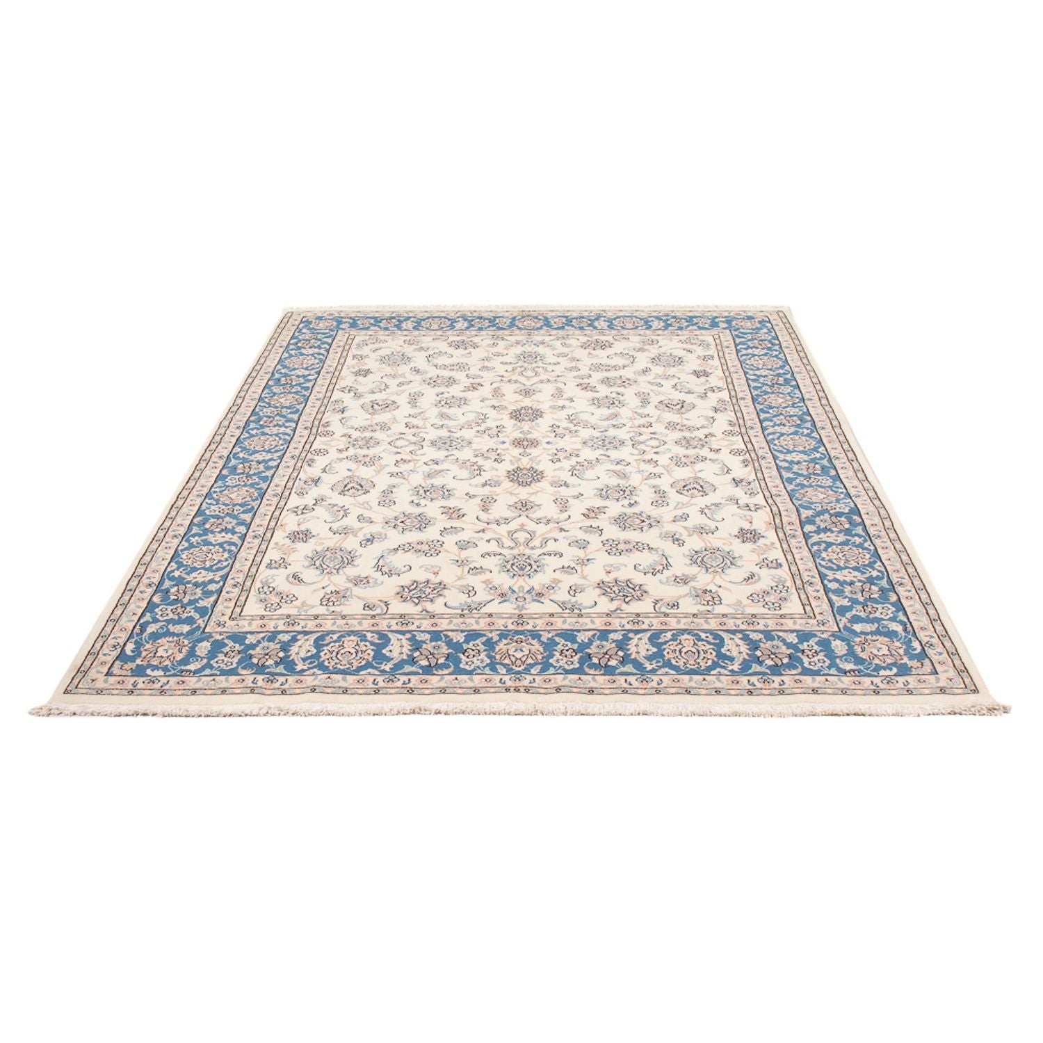 Tapis persan - Nain - Premium - 204 x 148 cm - crème