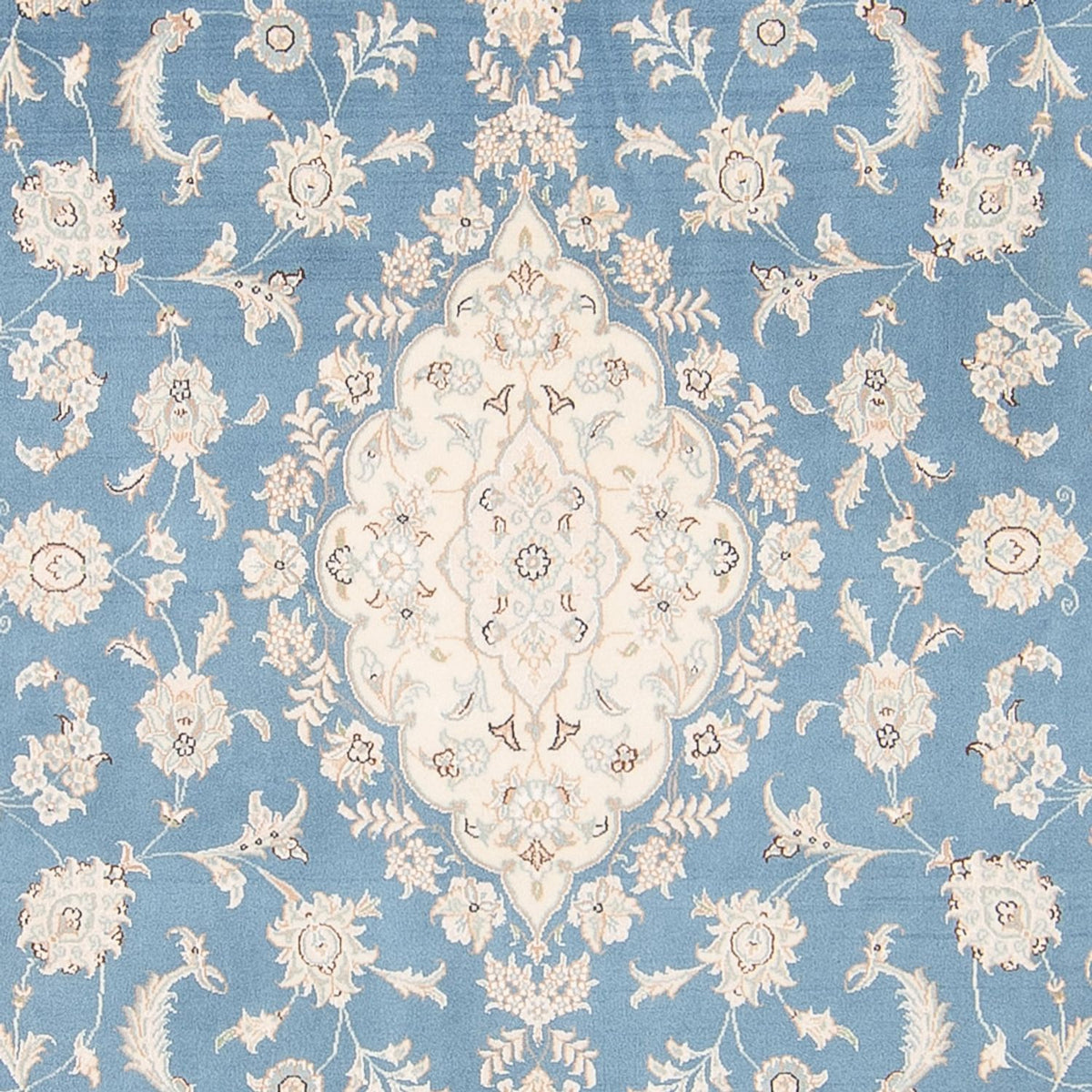 Tapis persan - Nain - 251 x 168 cm - bleu