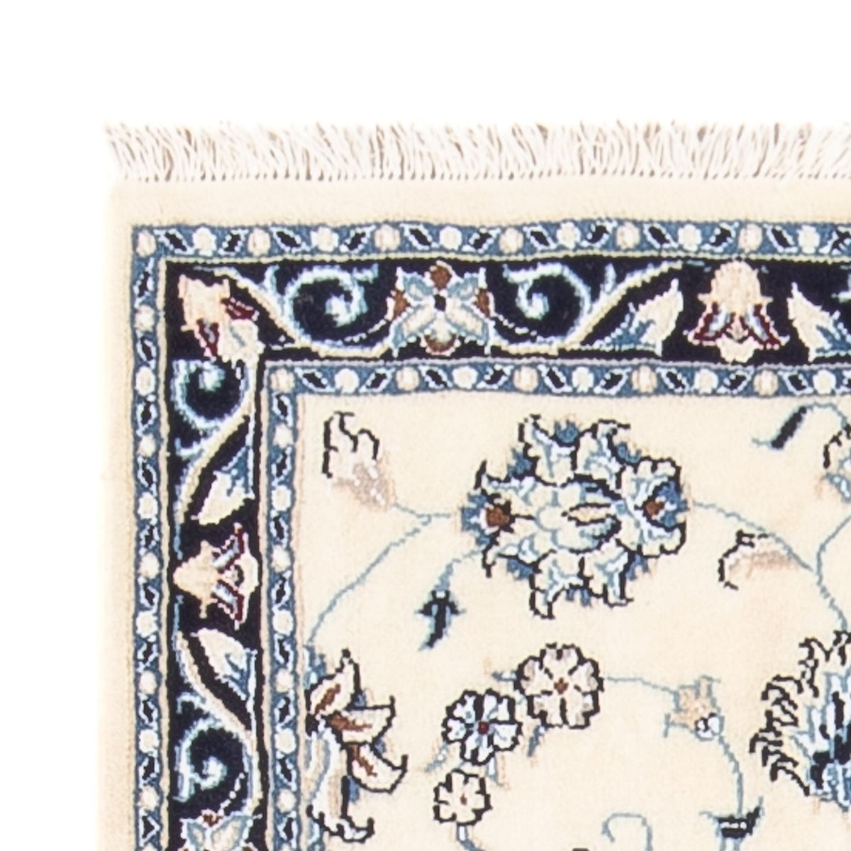 Tapis persan - Nain - 85 x 60 cm - crème