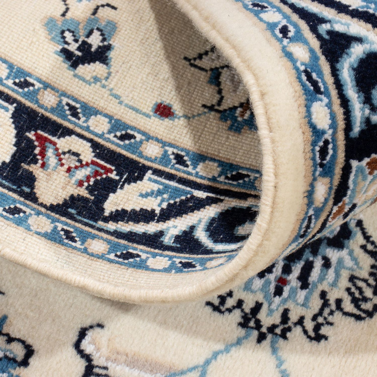 Tapis persan - Nain - 85 x 60 cm - crème