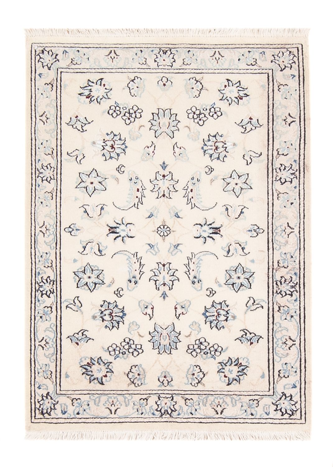 Tapis persan - Nain - 89 x 60 cm - beige