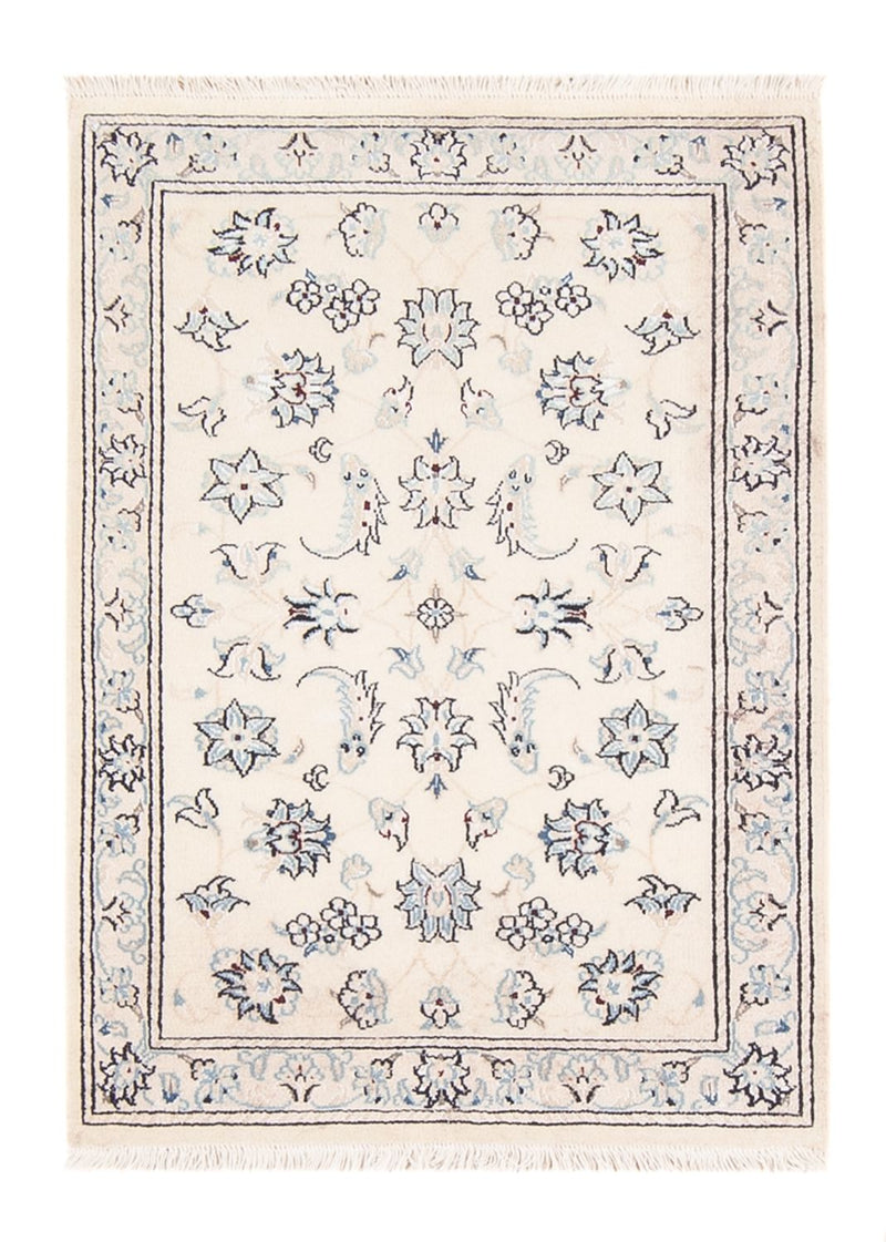 Tapis persan - Nain - 89 x 60 cm - beige