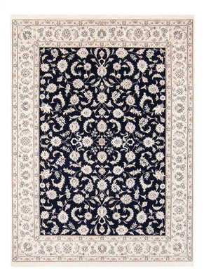 Tapis persan - Nain - 235 x 171 cm - bleu foncé