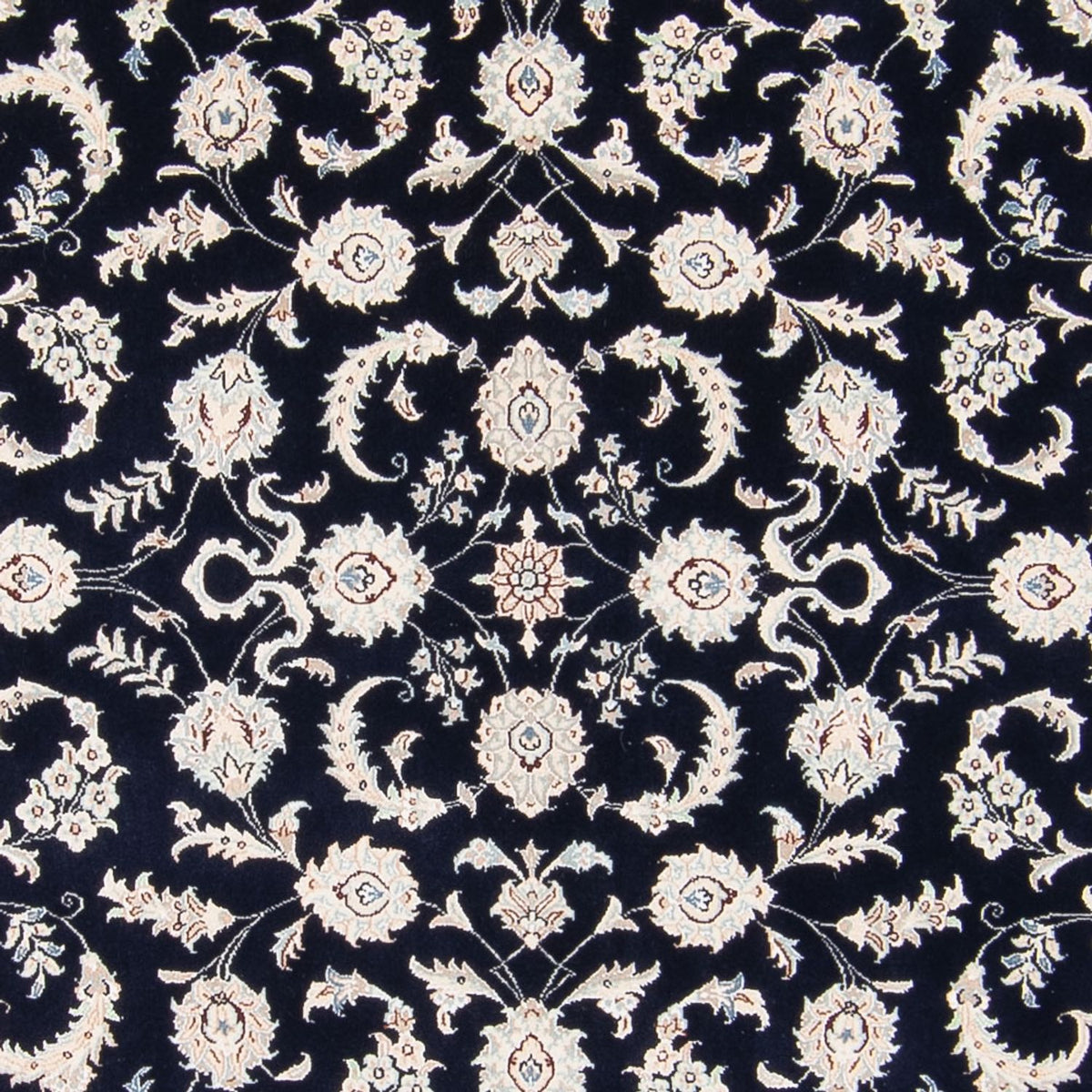 Tapis persan - Nain - 235 x 171 cm - bleu foncé