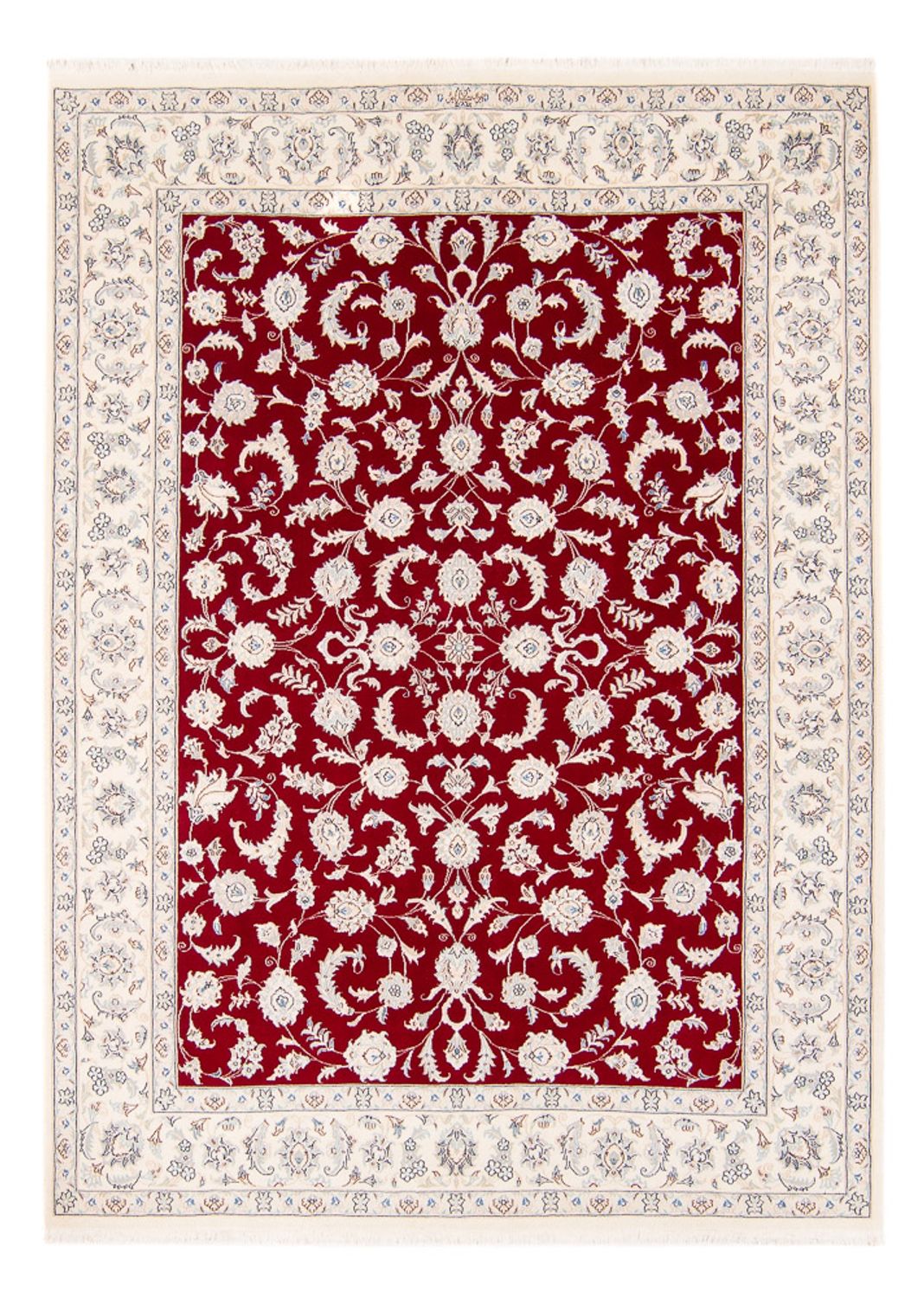 Tapis persan - Nain - 237 x 170 cm - rouge