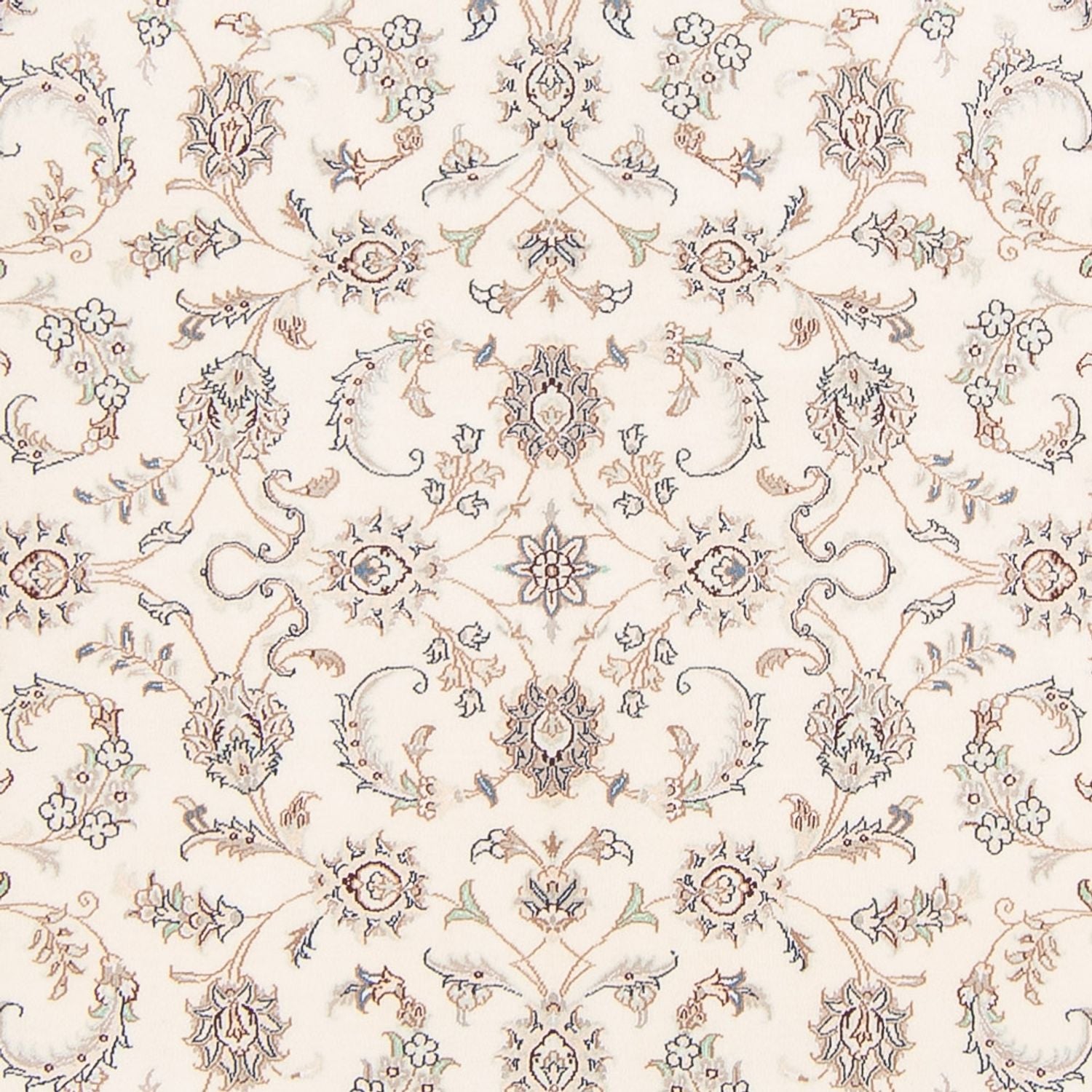 Tapis persan - Nain - 242 x 171 cm - crème