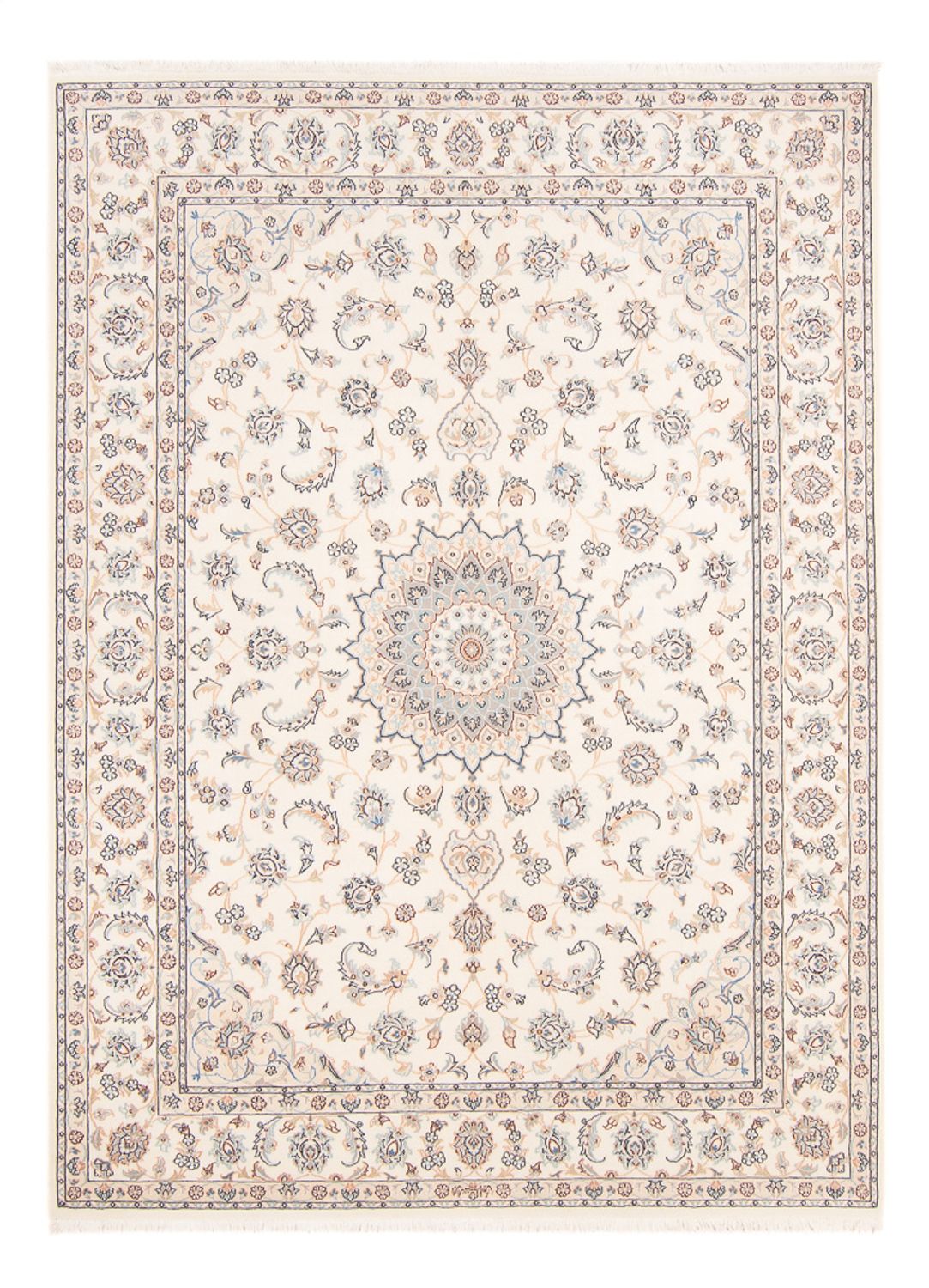 Tapis persan - Nain - 228 x 170 cm - crème