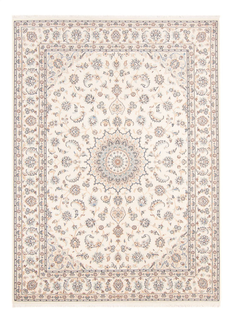 Tapis persan - Nain - 228 x 170 cm - crème