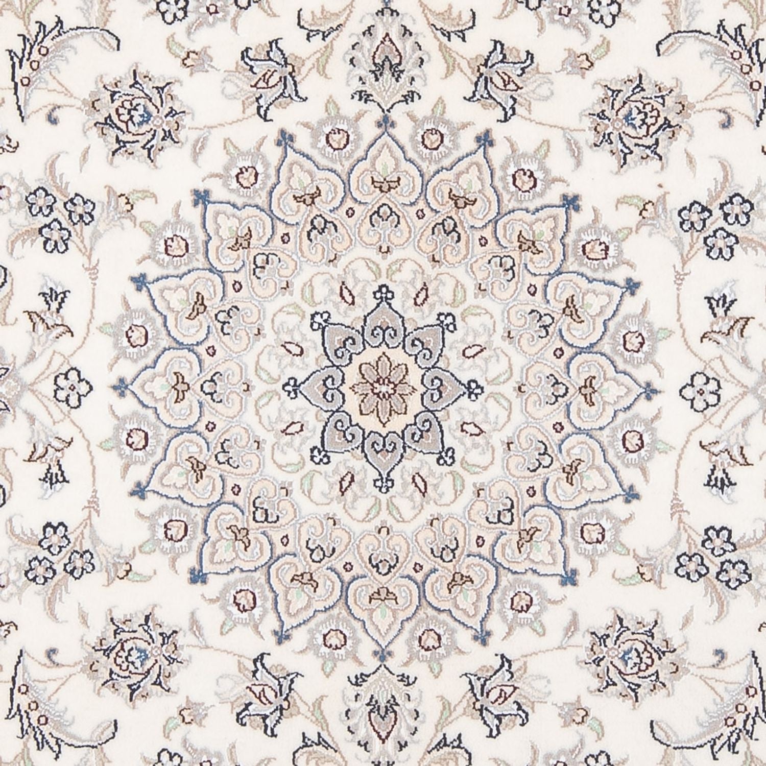 Tapis persan - Nain - Premium - 204 x 150 cm - crème