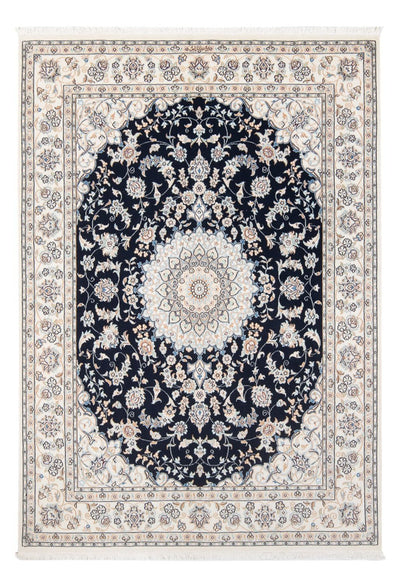 Tapis de Nain - 6La Tapis 150x206cm - Tapis persan - bleu foncé