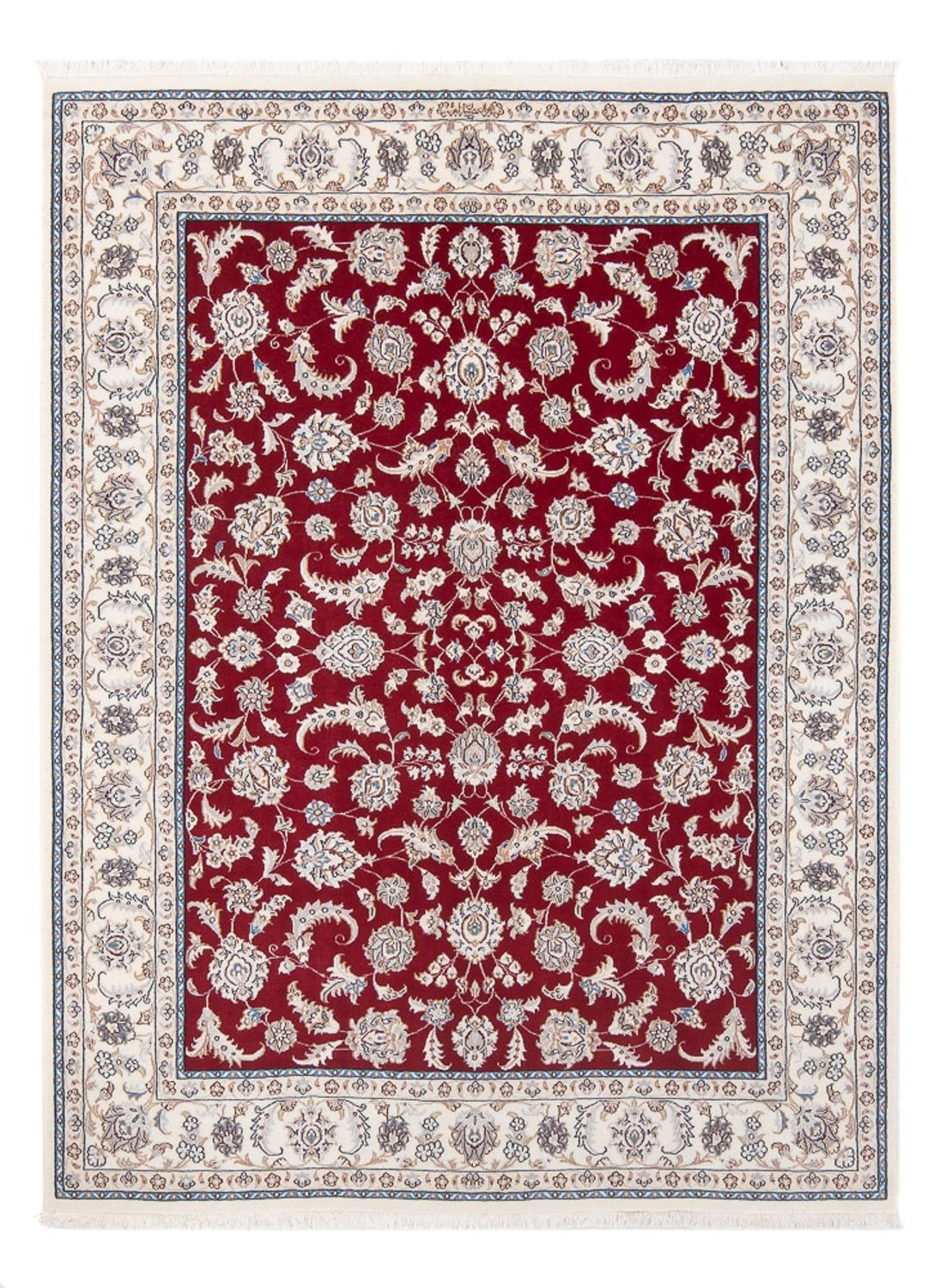 Tapis persan - Nain - Premium - 200 x 152 cm - rouge