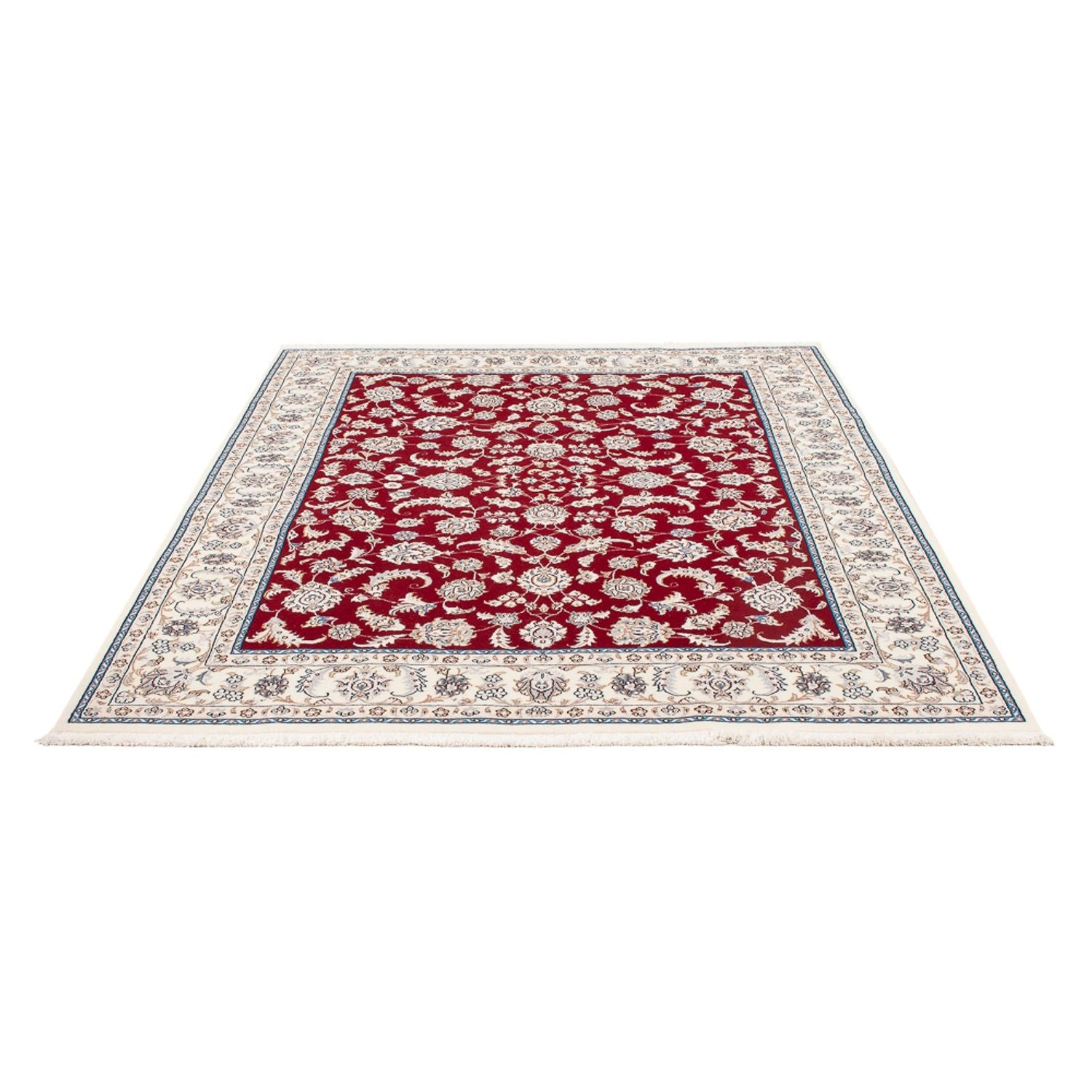Tapis persan - Nain - Premium - 200 x 152 cm - rouge