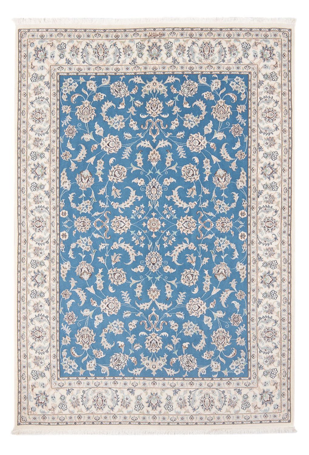 Tapis persan - Nain - Premium - 203 x 150 cm - bleu
