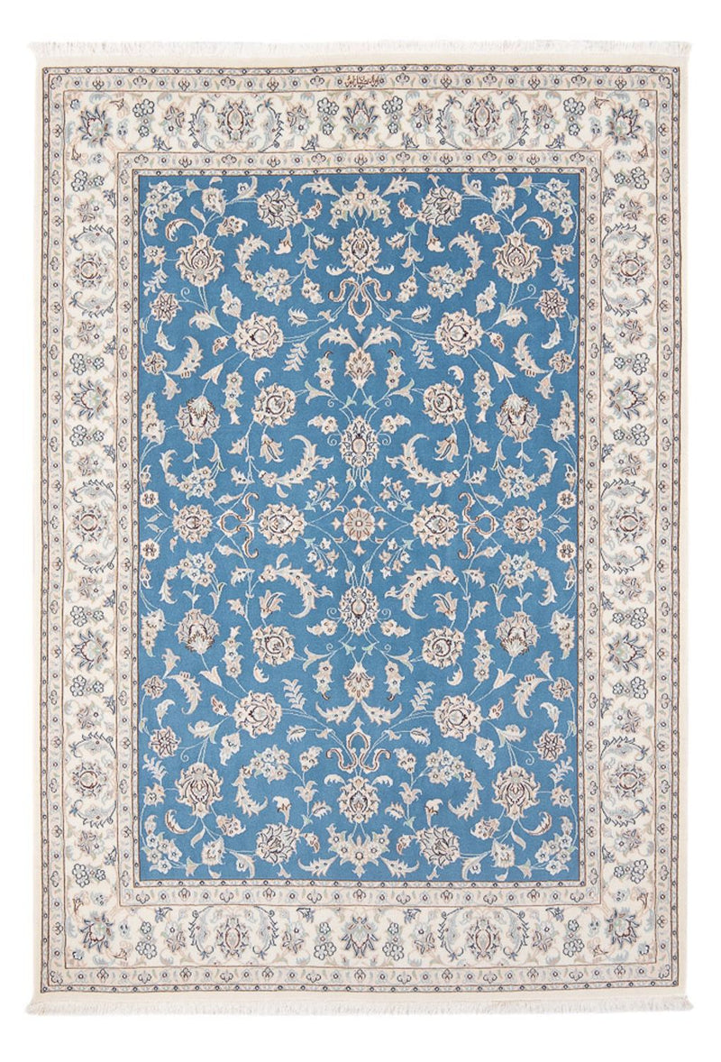 Tapis persan - Nain - Premium - 203 x 150 cm - bleu
