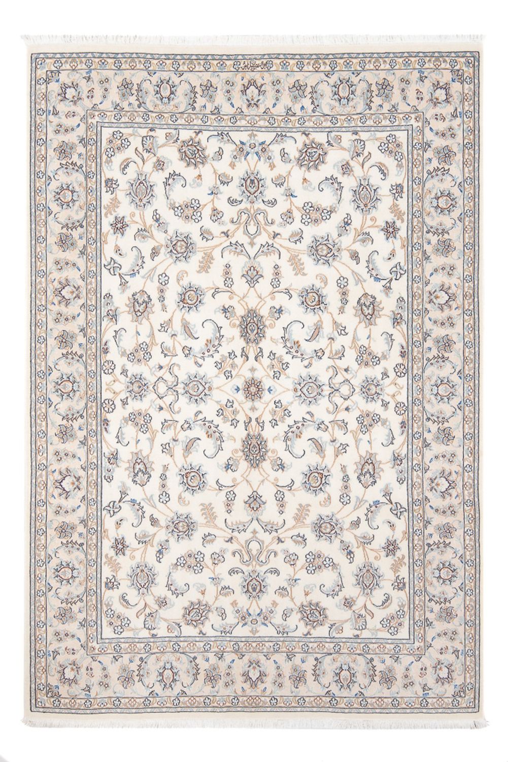 Tapis persan - Nain - Premium - 208 x 150 cm - crème
