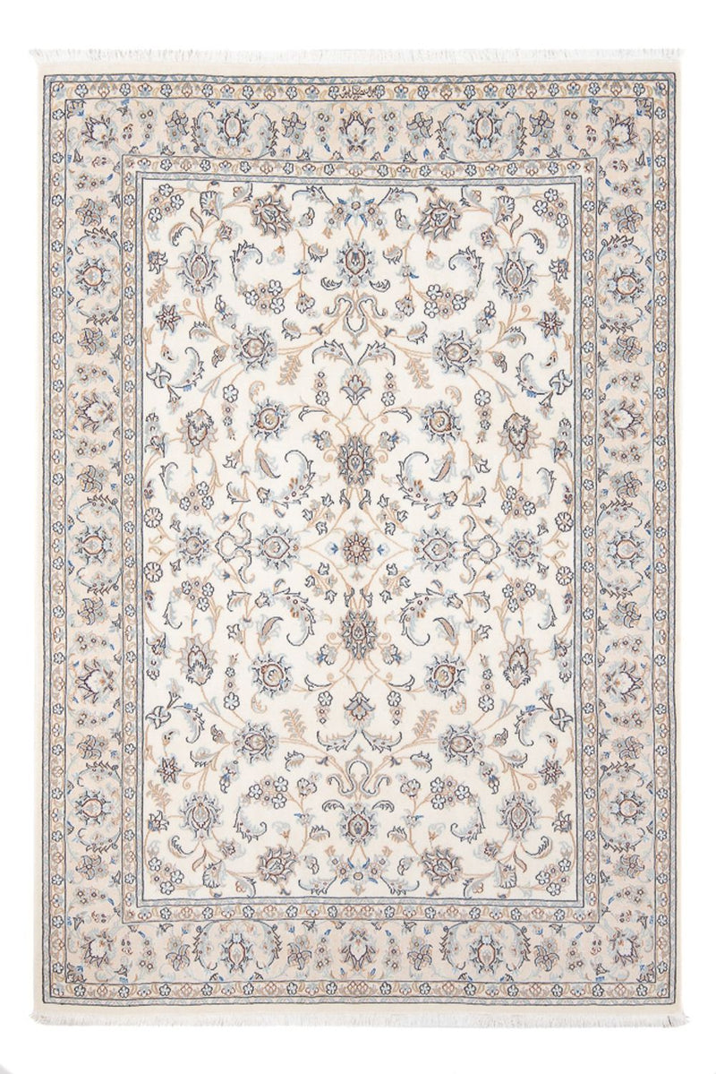 Tapis persan - Nain - Premium - 208 x 150 cm - crème