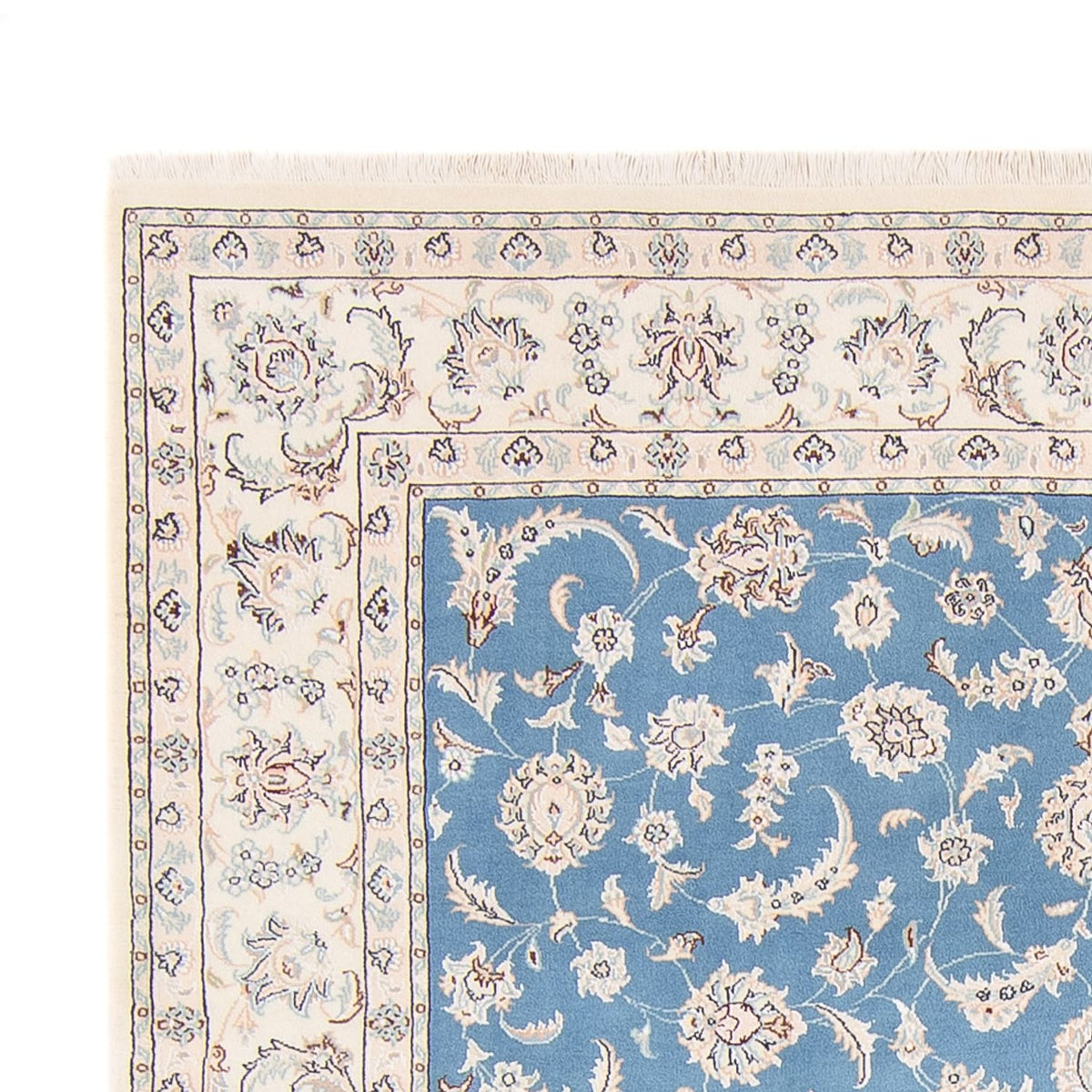 Tapis persan - Nain - 240 x 170 cm - bleu