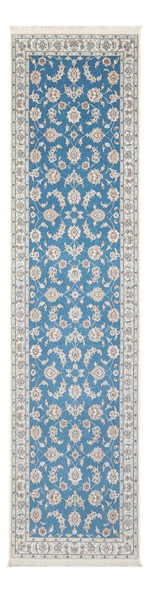 Tapis de couloir Tapis persan - Nain - Premium - 300 x 84 cm - bleu