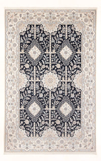 Tapis persan - Nain - Premium - 297 x 200 cm - bleu foncé