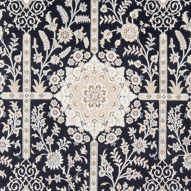 Tapis persan - Nain - Premium - 297 x 200 cm - bleu foncé