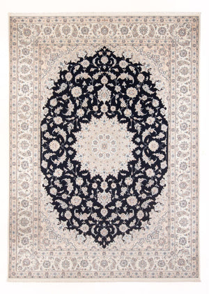 Tapis persan - Nain - Premium - 340 x 246 cm - bleu foncé