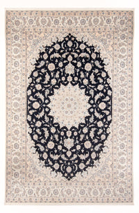 Tapis persan - Nain - Premium - 351 x 247 cm - bleu foncé