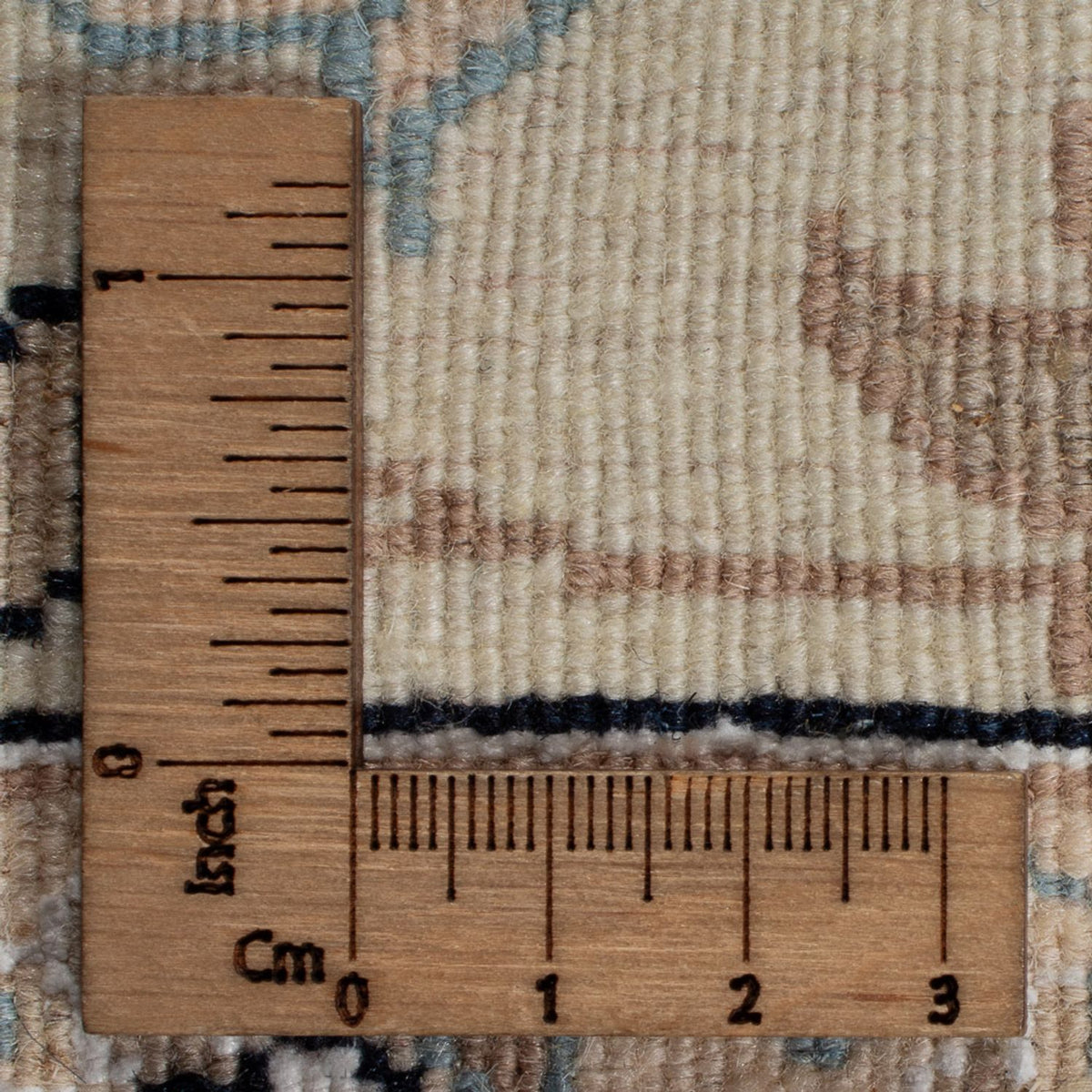 Tapis persan - Nain - 266 x 223 cm - bleu foncé