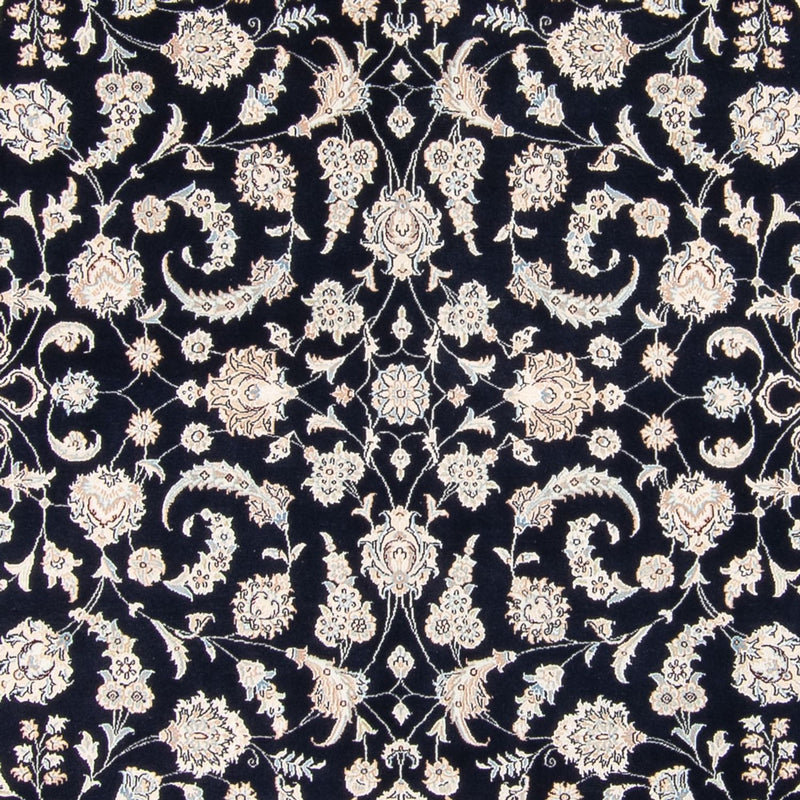 Tapis persan - Nain - 265 x 247 cm - bleu foncé