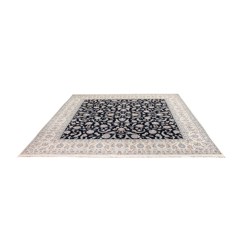 Tapis persan - Nain - 265 x 247 cm - bleu foncé