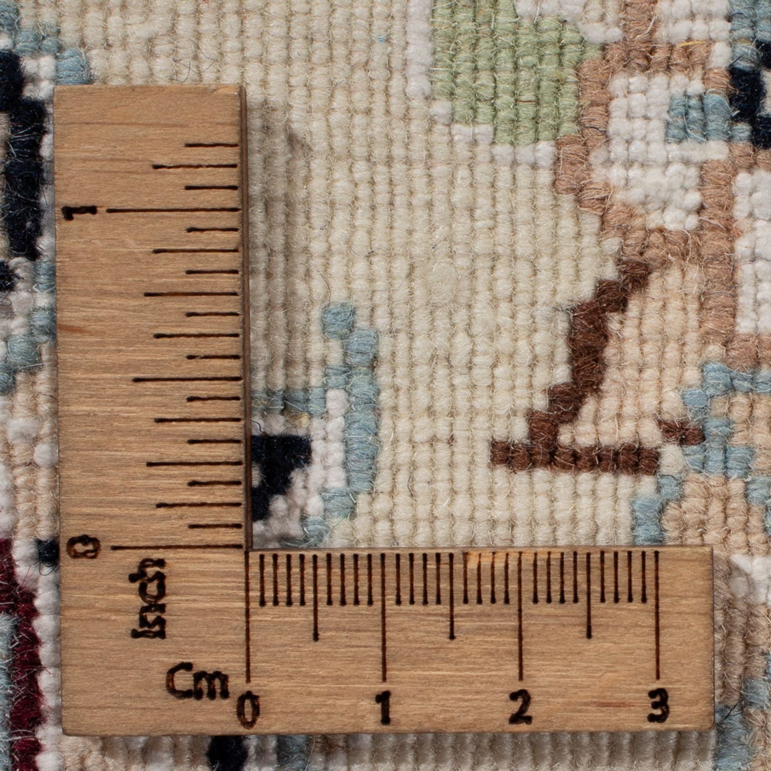 Tapis persan - Nain - 265 x 247 cm - bleu foncé